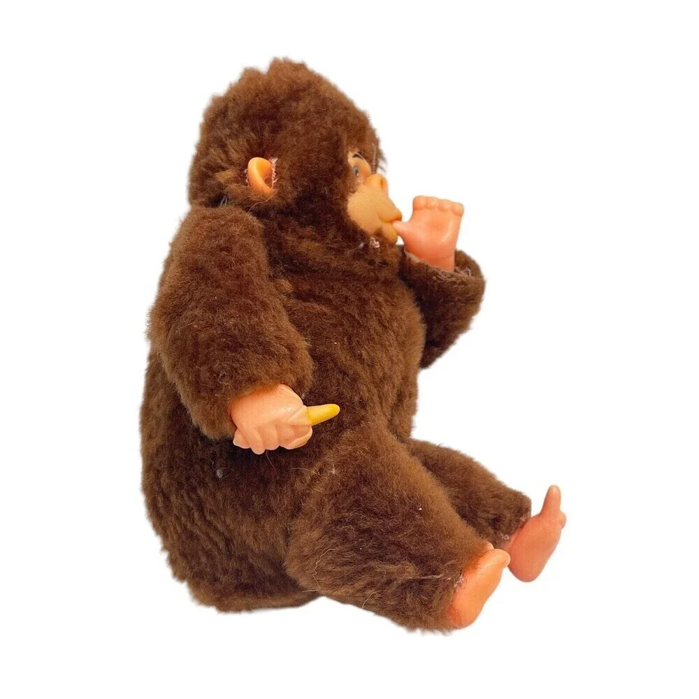 Vintage Gilroy The Gorilla Thumb Sucking Plush Beanie Soft Toy Ape Monkey VGC 5”